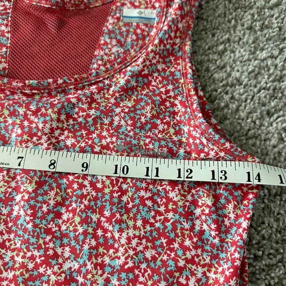 Columbia Sleeveless Midi Sundress Size XS Pink Blue White UPF 50 - Picture 4 of 6